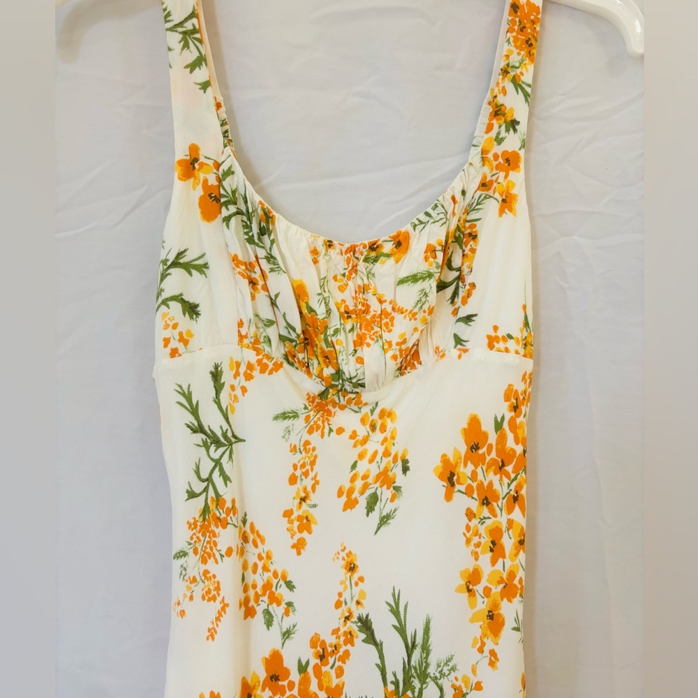 Sweet Pot Orange Floral Dress - Picture 2 of 12